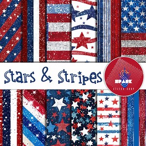 Stars & Stripes Seamless Paper - Etsy Australia