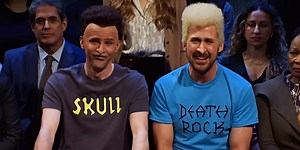Ryan Gosling Dressed Up as Beavis Breaks the SNL Cast