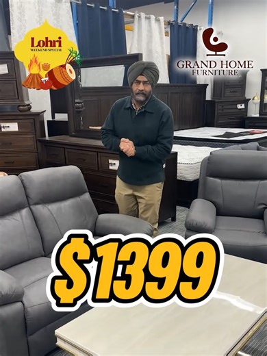 Recliner sofa set rocking chair – premium comfort for just $1,399. Ideal for family lounging and effortless relaxation. Visit us today to lock this deal. 📞 647-262-0000 | 905-564-5853 📍 6685 Tomken Road, Mississauga, Ontario, Canada . . .Floor model as #GrandHomeFurniture #ReclinerSofa #RockingChair #LivingRoomUpgrade #FurnitureDeal #HomeComfort #furniture #canada #mississauga