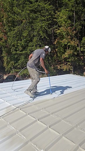 Metal roof painting. | Awesome Painting and More | Facebook