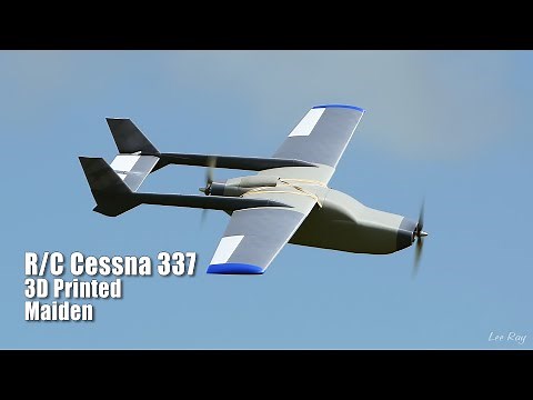 3D Printed R/C Cessna SkyMaster 337 / Maiden