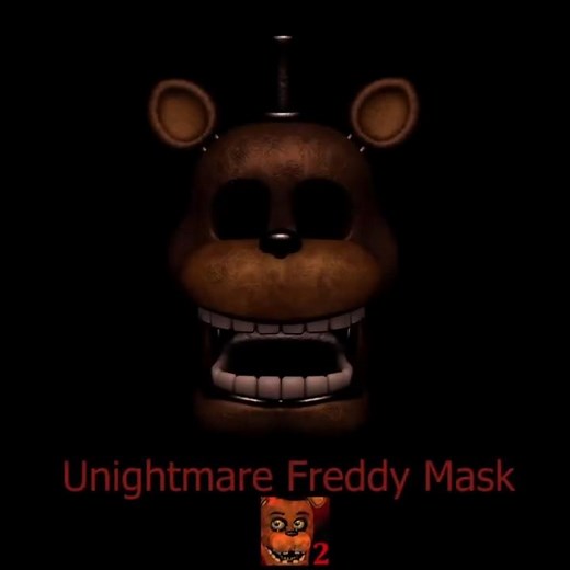 UnNightmare Freddy Mask in FNaF 2