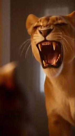 Bully Dog Meets Mama Lion 😳||Bully Dog vs. Lion Cub 🦁🐶