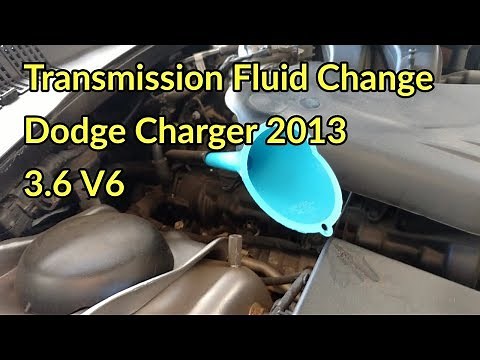 Transmission Fluid Change: 2013 Dodge Charger V6. (Works for 2011-2014 Chargers, Challengers, 300Ms)