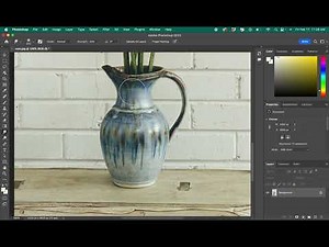 Using the smudge tool in Photoshop to distort shapes in a photo