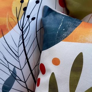 Abstract Botanical Pillow Cover, Mid-century Modern Cushion Case, Boho Earth Tone Decor - Etsy