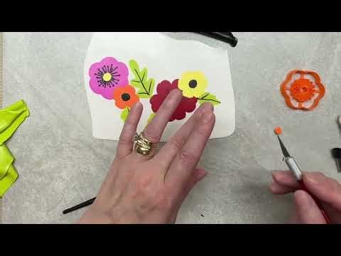 Creating veins on leaves