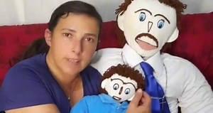 #VIRAL: Woman gives birth to rag baby she had with the rag doll she married