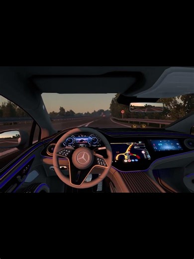 Mercedes Benz EQS, Euro Truck Simulator 2 Car Driving, PC gameplay #ets2 #car #automobile #shorts