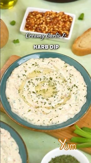 Creamy Garlic & Herb Dip