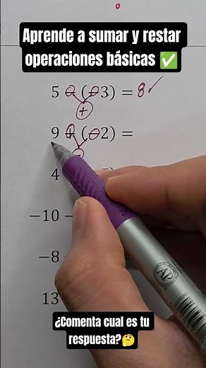 Aprende a sumar y restar operaciones básicas!✅️🙌