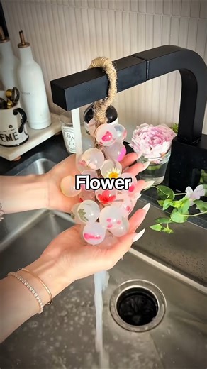 DIY Aesthetic Crystal Flower Grape Soap tutorial 🔮🌸