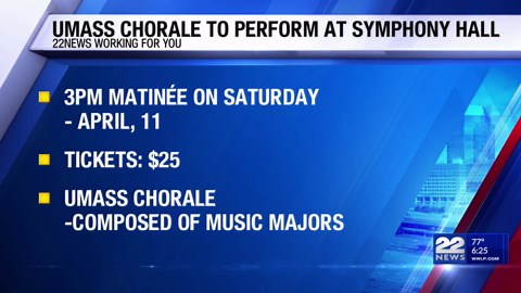UMass Amherst Chorale to join Springfield Symphony Orchestra for concert