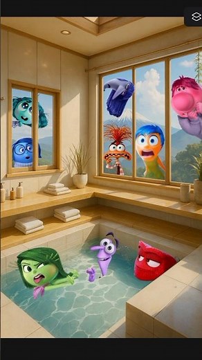POV: Your Emotions Invaded Your Bath Time 😂🛁 | #anger #disgust #insideout2