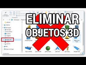 Cómo eliminar la carpeta Objetos 3D en Windows 10 Fall Creators Update www.informaticovitoria.com
