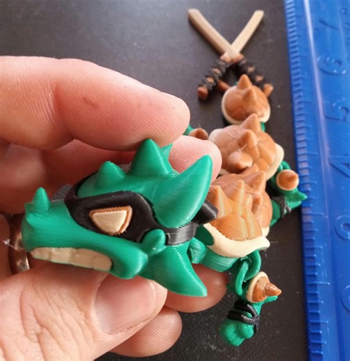 Karate Dragon | Articulated Ninja Dragon | 3D Printed Poseable Dragon Toy | Fidget Desk Toy | Kids Gift Swords - Etsy