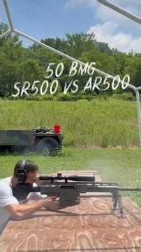 AR500 vs SR500 With a .50 BMG at 100 Yards 💥