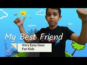 My Best Friend | Easy speech for kids | Kidspree