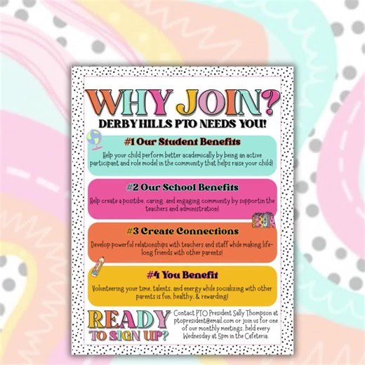 Funky Themed Editable PTA / PTO Bundle Includes Recruitment Flyers, Newsletter, Calendar, Membership Forms, Introductory, & Favorite Things - Etsy