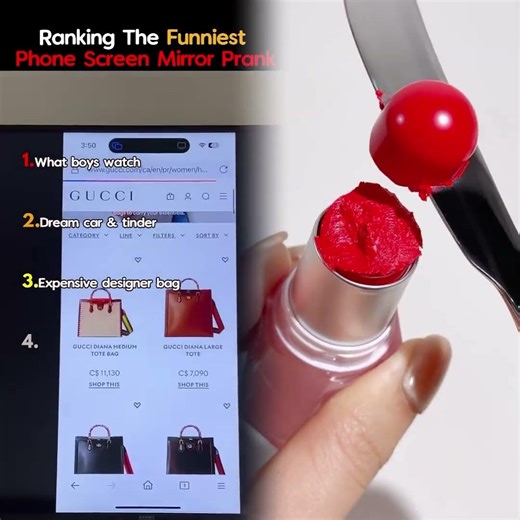 Ranking The Funniest Phone Screen Mirror Prank #funniest #screenmirroring #backfired #prankvideo