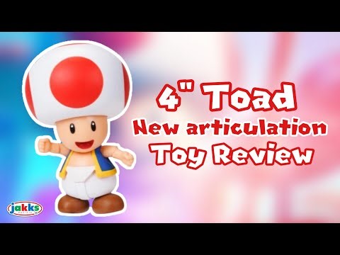 Toad 4" (New Articulation) Toy Review | Jakks Pacific Super Mario Toys