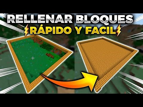 🧱COMO RELLENAR BLOQUES EN MINECRAFT BEDROCK Y JAVA 2025 COMO USAR EL COMANDO FILL ✔️