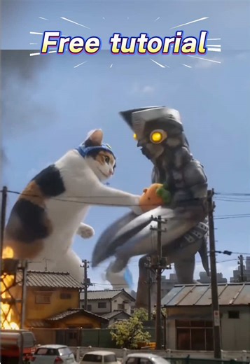 Cute Baby vs Ultraman: AI Animation Showdown