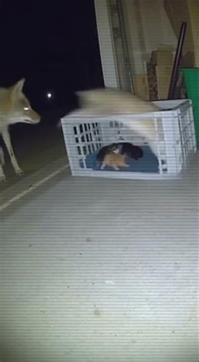 Mother CAT Saves Her Babies From The Hungry COYOTE 😱
