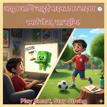 🎮⏱️आयुष आणि जादुई माइनक्राफ्ट टाइमर|स्मार्ट खेळा, रहा स्ट्रॉन्ग| Minecraft Timer #shorts #ytshorts