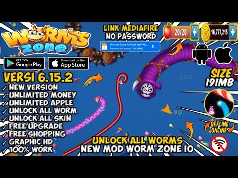 Worms Zone Io Mod Apk V6.15.2 || Terbaru 2025 - Unlimited Money & Unlock All Worms || No Password