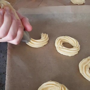 Marzipan Spritz Cookies in the making. Recipe to come soon. #germanchristmas #germanfood #christmascookiechallenge #christmascookie #nomnom #marzipan #christmasbaking | My Dinner- Easy German Recipes | Facebook