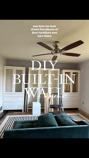 15K views · 146 reactions | I’ve been dreaming about this project for over a year and we are THRILLED with how it turned out! See the full tutorial at this link: https://www.therurallegend.com/post/diy-ikea-built-in-cabinets #builtins #parlour #trlmakeover #diytutorialblog | The Rural Legend | Facebook