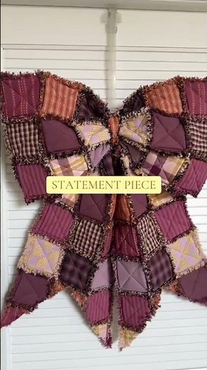 Using my beginner friendly digital sewing pattern & video tutorial: The Big Giant Rag Quilt Bow