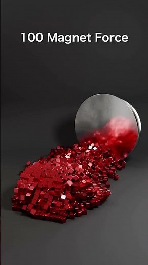 Magnet Cubes Simulation 💥 | Satisfying 3D Physics