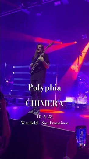Polyphia @ Warfield Theater - CHIMERA live from the 2nd row. Tim Henson San Francisco
