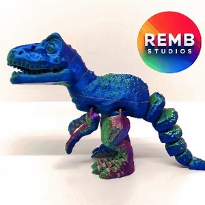 Flexi T-Rex Dinosaur  | Articulated Trex NO support