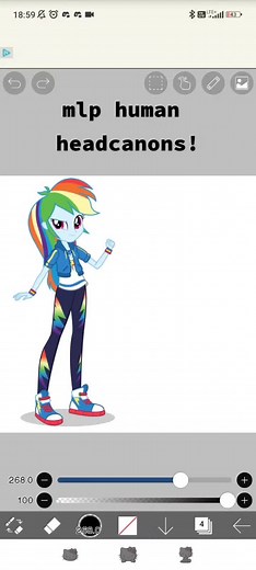 Rainbow dash!! #mlpheadcanons #fyp #rainbowdash