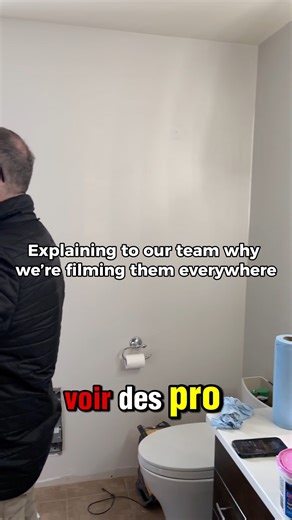 Brian swears his tile isn’t ready for camera time. Marc swears we’re filming it anyway. 😜 Progress is progress, buddy. Let the people see the glow-up in real time. ✨ #tileworkisseriousbusiness #progressANDperfection | NYCO Renovations / Rénovations