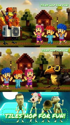 Minecraft Roblox Transformation Dame Tu Cosita #53 Tiles hop #shorts​​ ​​#roblox #stealabrainrot