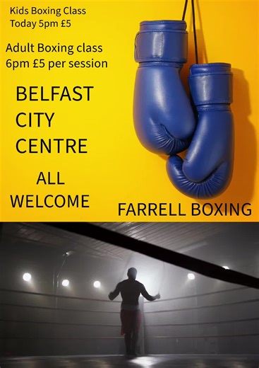 Join today and lets get fit for summer time ! Self defence? Learn the basics are just to do a boxercise class we have you covered from all levels of all classes ! send me are @Ruadhan Farrell a message if you have any other information 🥊