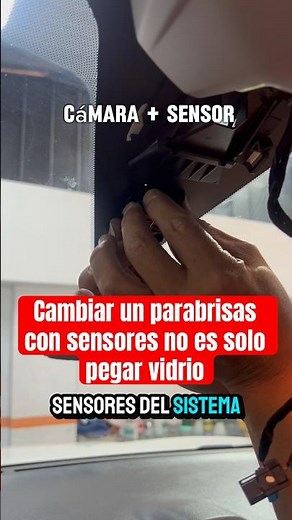 Instalación de parabrisas con cámara y sensores ADAS. Tecnología y seguridad en tu auto #parabrisas