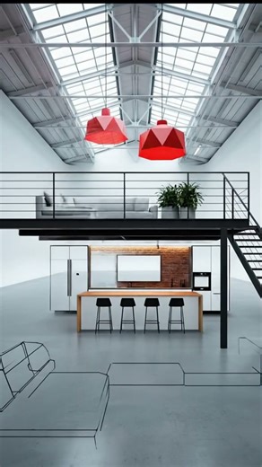 Empty Studio Transformed into a Paradisiac Loft – Instant Transformation!