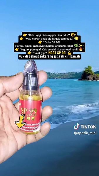 sp 99 cairan pereda sakit gigi herbal alami, bisa untuk semua usia #obatsakitgigi #obatherbal #sp99 #sakitgigi #peredasakitgigi #CapCut