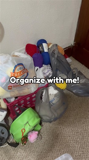 Is your yarn collection messy or organized? #yarn #organization #organizing #yarncollection
