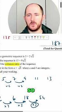 GCSE Maths June 2025 Paper 1 Geometric Sequences Surds #gcse2026 #gcsemaths #study #gcse #shorts