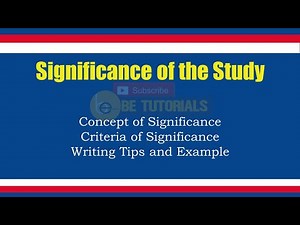 Significance of the Study