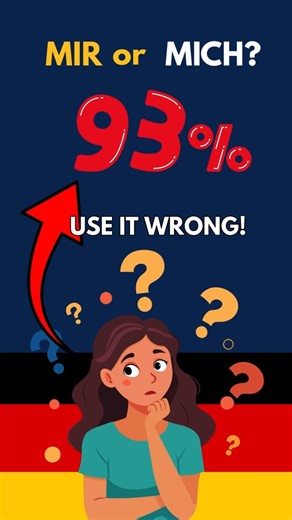 mir vs mich - 93% use it wrong!