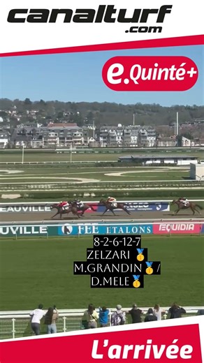 🏁Arrivée Quinté+ PMU Prix De L'Operation Overlord, Mardi à Deauville🥇ZELZARI (8) - Marvin GRANDIN