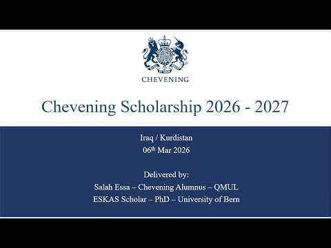 Chevening Iraq Interview 2026 - 2027
