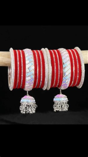 Heavy Bridal Bangles with Jhumka 🔥#shorts